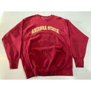 Arizona State University 90s Y2K Sweatshirt Mens XL Red ASU Sun Devils College
